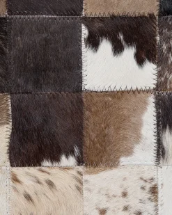 Beliani Matto Lehmannahka Ruskea/Beige 160 X 230 Cm Okculu Discount