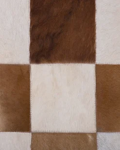 Beliani Matto Lehmannahka Ruskea/Beige 160 X 230 Cm Solmaz Shop