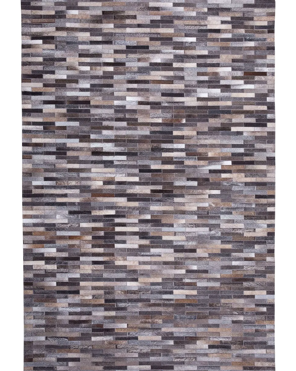 Beliani Matto Lehmannahka Ruskea/Harmaa 140 X 200 Cm Ahilli Online