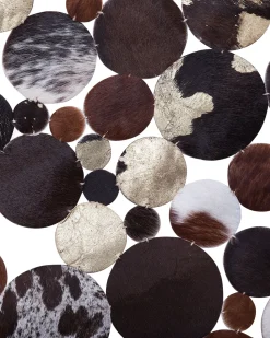 Beliani Matto Lehmannahka Ruskea/Kulta 140 Cm Sorgun Fashion