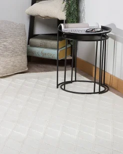 Beliani Matto Luonnonvalkoinen 160 X 230 Cm Erzin Hot