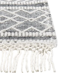 Beliani Matto Musta/Valkoinen 160 X 230 Cm Kavak Online