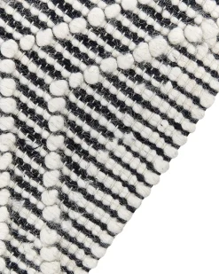 Beliani Matto Musta/Valkoinen 160 X 230 Cm Savuca Best Sale