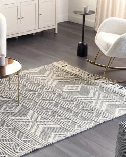 Beliani Matto Musta/Valkoinen 160 X 230 Cm Pazar Cheap