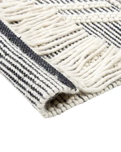 Beliani Matto Musta/Valkoinen 160 X 230 Cm Pazar Cheap