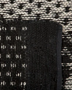 Beliani Matto Nahka Musta/Beige 140 X 200 Cm Sokun Cheap