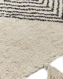 Beliani Matto Puuvilla Beige 160 X 230 Cm Bulcok Sale