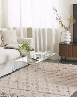 Beliani Matto Puuvilla Beige 160 X 230 Cm Suluova Best Sale