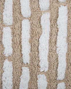 Beliani Matto Puuvilla Beige 120 X 180 Cm Ahirli Cheap