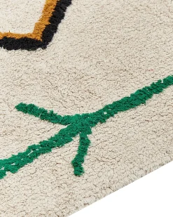 Beliani Matto Puuvilla Beige 160 X 230 Cm Cetmi Sale