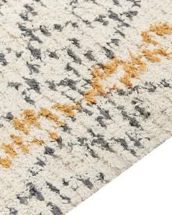 Beliani Matto Puuvilla Beige/Keltainen 160 X 230 Cm Kadapa Online