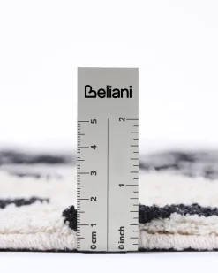 Beliani Matto Puuvilla Beige/Musta 160 X 230 Cm Eldes Sale