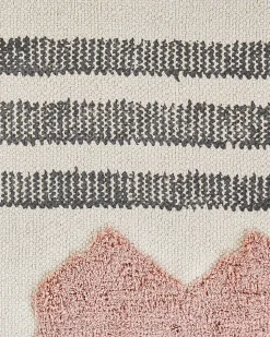 Beliani Matto Puuvilla Beige/Musta 160 X 230 Cm Muradiye Best Sale