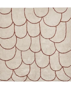 Beliani Matto Puuvilla Beige/Ruskea 200 X 200 Cm Avdan New