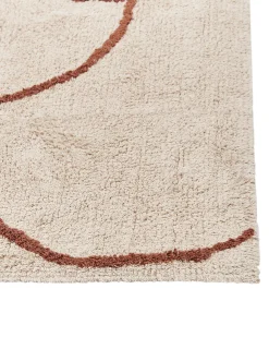 Beliani Matto Puuvilla Beige/Ruskea 200 X 200 Cm Avdan New