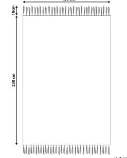 Beliani Matto Puuvilla Beige/Vaaleanpunainen 160 X 230 Cm Afsar Clearance