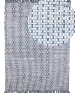 Beliani Matto Puuvilla Harmaa 160 X 230 Cm Besni Cheap