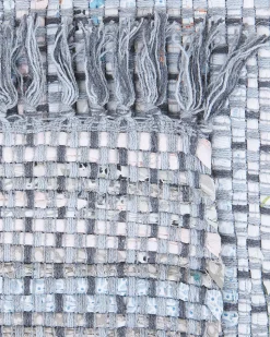 Beliani Matto Puuvilla Harmaa 160 X 230 Cm Besni Cheap