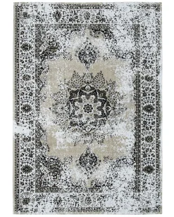 Beliani Matto Puuvilla Harmaa/Beige 140 X 200 Cm Almus New