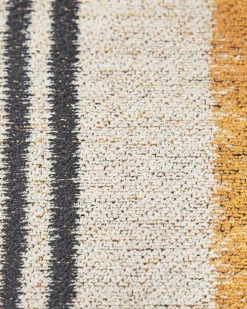 Beliani Matto Puuvilla Keltainen/Musta 140 X 200 Cm Katra Cheap