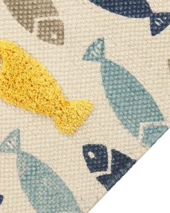 Beliani Matto Puuvilla Monivarinen 80 X 150 Cm Ipuh Shop