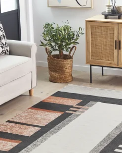 Beliani Matto Puuvilla Monivarinen 160 X 230 Cm Kakinada New