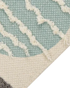 Beliani Matto Puuvilla Monivarinen 80 X 150 Cm Blang Shop