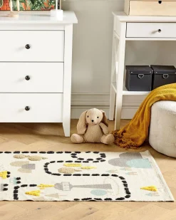 Beliani Matto Puuvilla Monivarinen 80 X 150 Cm Sazak Clearance