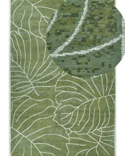 Beliani Matto Puuvilla Oliivinvihrea 200 X 300 Cm Sarmin Clearance