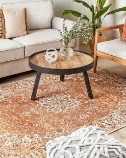 Beliani Matto Puuvilla Oranssi 160 X 230 Cm Hayat Online