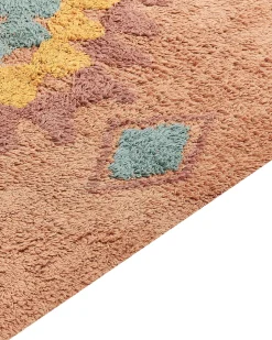 Beliani Matto Puuvilla Oranssi 160 X 230 Cm Igdir Shop