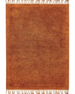 Beliani Matto Puuvilla Oranssi 140 X 200 Cm Bitlis Fashion