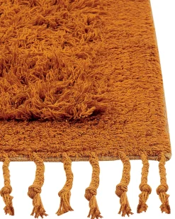 Beliani Matto Puuvilla Oranssi 140 X 200 Cm Bitlis Fashion