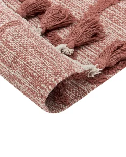 Beliani Matto Puuvilla Punainen 160 X 230 Cm Kirsehir Shop