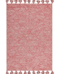 Beliani Matto Puuvilla Punainen 160 X 230 Cm Nigde Flash Sale