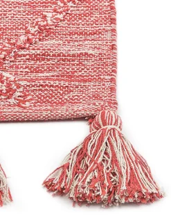 Beliani Matto Puuvilla Punainen 160 X 230 Cm Nigde Flash Sale