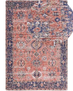 Beliani Matto Puuvilla Punainen/Sininen 140 X 200 Cm Kurin New