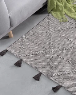 Beliani Matto Puuvilla Ruskea 140 X 200 Cm Tuzla Cheap