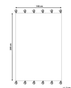 Beliani Matto Puuvilla Ruskea 140 X 200 Cm Tuzla Cheap