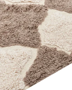 Beliani Matto Puuvilla Ruskea/Beige 160 X 230 Cm Sinop Discount