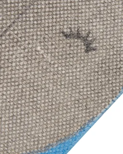 Beliani Matto Puuvilla Sininen 80 X 150 Cm Balabang New