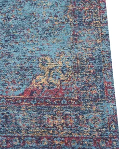 Beliani Matto Puuvilla Sininen 160 X 230 Cm Kansu Shop