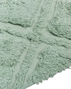 Beliani Matto Puuvilla Vaaleanvihrea 160 X 230 Cm Hatay New