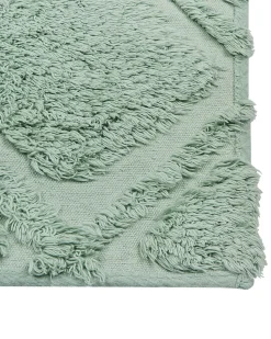 Beliani Matto Puuvilla Vaaleanvihrea 160 X 230 Cm Hatay New