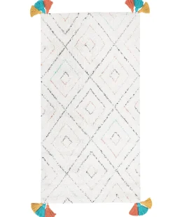 Beliani Matto Puuvilla Valkoinen 80 X 150 Cm Kartal Outlet