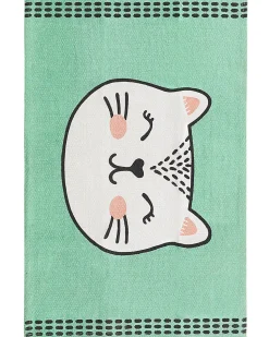 Beliani Matto Puuvilla Vihrea 60 X 90 Cm Howrah Store