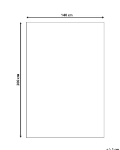 Beliani Matto Sininen 140 X 200 Cm Demre Cheap