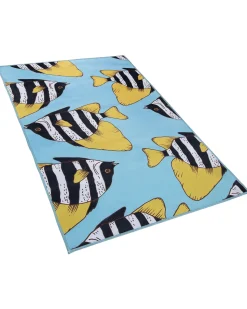 Beliani Matto Sininen 80 X 140 Cm Fizme Sale