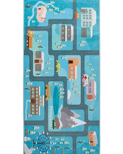 Beliani Matto Sininen 80 X 150 Cm Kigi New