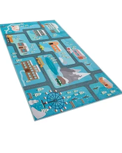 Beliani Matto Sininen 80 X 150 Cm Kigi New